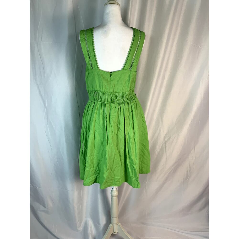 Taylor Petite V-Neck Sleeveless Lace Dress – Lime Green – Size 10P – NWT - Picture 4 of 7